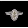 Image 2 : 1.15ctw Diamond Ring - 14KT White Gold