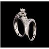 Image 3 : 0.93ctw Diamond Wedding Ring and Band - 14KT White Gold