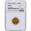 Image 1 : 1883 NGC AU50 Great Britain 1/2 Sovereign Gold Coin