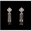 Image 1 : 0.25ctw Diamond Earrings - 14KT White Gold