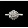 Image 2 : 0.38ctw Diamond Ring - 14KT White Gold
