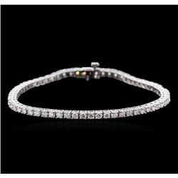 14KT White Gold 4.62ctw Diamond Tennis Bracelet