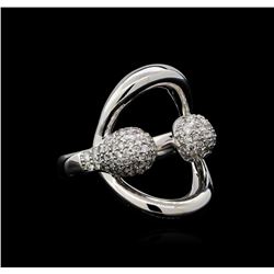 0.89ctw Diamond Ring - 14KT White Gold