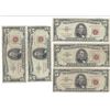 Image 1 : 1963 $5 Red Seal Bill Lot of 5