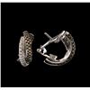 Image 2 : 1.00ctw Diamond Earrings - 18KT White Gold