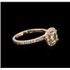 Image 1 : 1.60ctw Fancy Diamond Ring - 14KT Rose Gold
