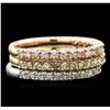 Image 2 : 1.12ctw Diamond Ring - 14KT Tri-Color Gold