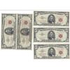 Image 1 : 1963 $5 Red Seal Bill Lot of 10