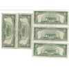 Image 2 : 1963 $5 Red Seal Bill Lot of 10