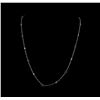 Image 1 : 2.20ctw Blue Sapphire and Diamond Necklace - 18KT White Gold