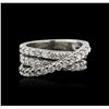 Image 2 : 14KT White Gold 2.40ctw Diamond Ring