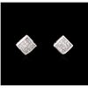 Image 1 : 14KT White Gold 0.45ctw Diamond Earrings