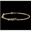 Image 2 : 0.61ctw Diamond Bangle Bracelet - 14KT Yellow Gold