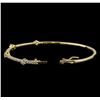 Image 3 : 0.61ctw Diamond Bangle Bracelet - 14KT Yellow Gold