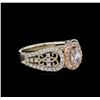 Image 1 : 14KT Two-Tone Gold 1.12ctw Diamond Ring