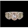 Image 2 : 14KT Two-Tone Gold 1.12ctw Diamond Ring