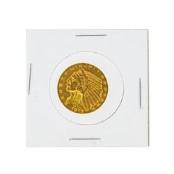 1915 $5 Indian Head Half Eagle Gold Coin