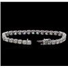 Image 3 : 14KT White Gold 9.10ctw Diamond Tennis Bracelet