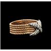 Image 2 : 0.25ctw Diamond Ring - 14KT Two-Tone Gold