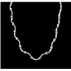 Image 2 : 4.00ctw Diamond Necklace - 14KT White Gold