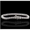 Image 2 : 14KT White Gold 4.64ctw Diamond Tennis  Bracelet