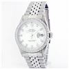 Image 1 : Rolex Stainless Steel 1.00ctw Diamond DateJust Men's Watch