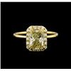 Image 2 : 14KT Yellow Gold 2.41ctw Diamond Unity Ring