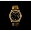 Image 1 : Rolex 18KT Yellow Gold 2.00ctw Diamond DayDate Men's Watch