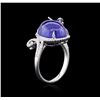 Image 3 : 18KT White Gold 9.03ct Tanzanite and Diamond Ring