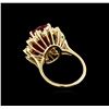 Image 3 : 10.88ct Ruby and Diamond Ring - 14KT Yellow Gold