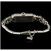 Image 2 : Platinum 0.72ctw Diamond Vintage Ladies Watch