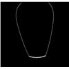 Image 2 : 14KT White Gold 0.84ctw Diamond Necklace