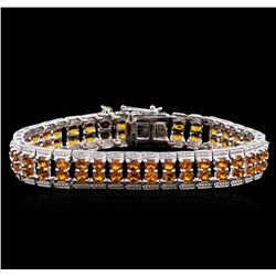 Crayola 12.16ctw Citrine Bracelet - .925 Silver