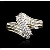 Image 2 : 14KT Two-Tone Gold 0.50ctw Diamond Ring