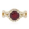 Image 2 : 14KT Yellow Gold 1.94ct Ruby and Diamond Ring