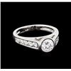 Image 1 : 0.69ctw Diamond Ring - 14KT White Gold