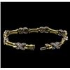 Image 3 : 1.20ctw Diamond Bracelet - 14KT Two-Tone Gold