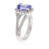 Image 3 : 14KT White Gold 2.24ct Tanzanite and Diamond Ring
