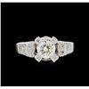 Image 2 : GIA Cert 2.01ctw Diamond Ring - 18KT White Gold