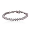 Image 1 : 14KT White Gold 3.02ctw Diamond Tennis  Bracelet