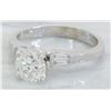 Image 2 : 1.15ctw Diamond Ring - 18KT White Gold