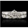 Image 2 : 14KT White Gold 1.33ctw Diamond Ring Wedding Set