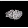 Image 2 : GIA Cert 2.41ctw Diamond Ring - 18KT White Gold