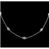 Image 1 : James Kurk 1.00ctw Tsavorite Necklace - 14KT White Gold