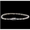 Image 2 : 2.50ctw Diamond Bracelet - 14KT White Gold