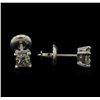 Image 2 : 0.49ctw Diamond Stud Earrings - 14KT White Gold