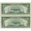 Image 2 : 1963 $5 Red Seal Bill Lot of 2