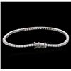 Image 2 : 18KT White Gold 2.34ctw Diamond Tennis Bracelet