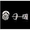 Image 2 : 1.27ctw Diamond Stud Earrings - 14KT White Gold
