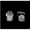 Image 1 : 0.78ctw Diamond Stud Earrings - 14KT White Gold